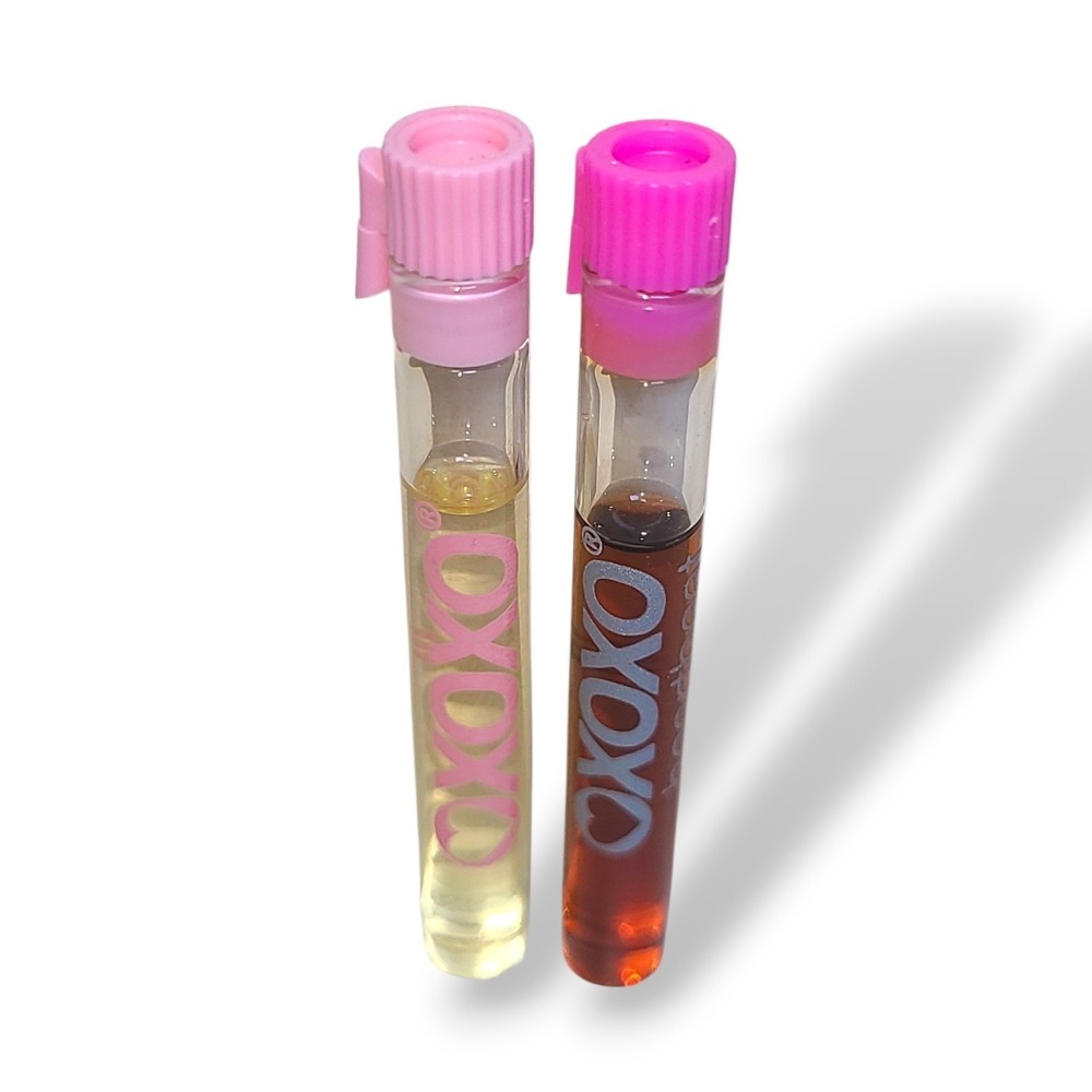 XOXO & XOXO Heartbeat Perfume Sample Vial Lot 2 Women's Fragrance 10mL VTG